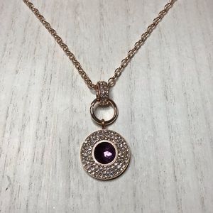 Rose Gold Interchangeable Gem Necklace